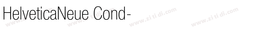 HelveticaNeue Cond字体转换